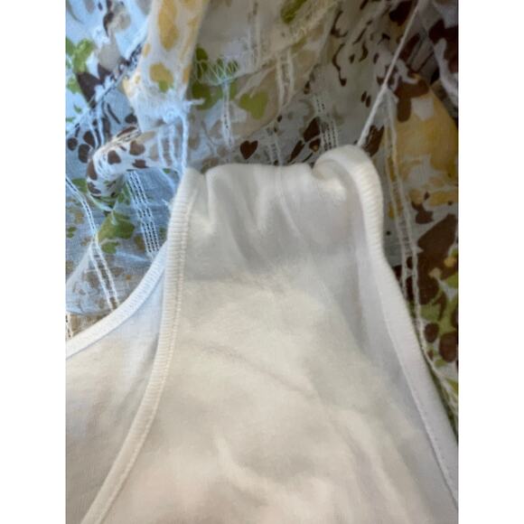 JM Collection 100% Cotton 2 piece button up and tee BOHO size 18 - Picture 12 of 15